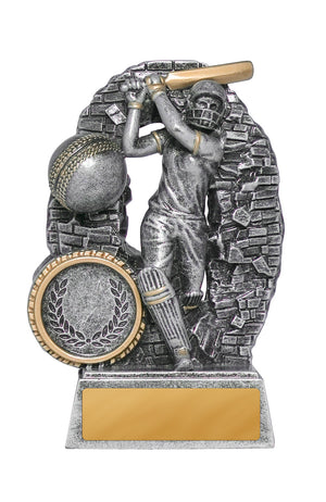 Crash Through Cricket Batter Female Trophy - eagle rise sports