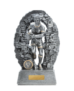 Crash Through-Rugby Female trophy - eagle rise sports