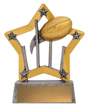 Aussie Rules Mini Star Trophy - eagle rise sports
