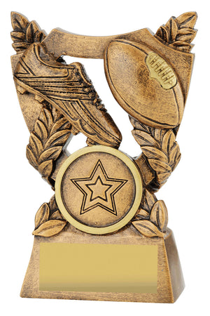 Footy Alpha Shield Trophy - eagle rise sports