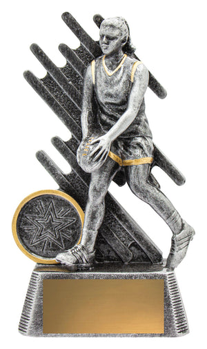 Zoom Series Aussie Rules Female Trophy - eagle rise sports