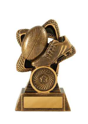Rising Star-Rugby trophy - eagle rise sports