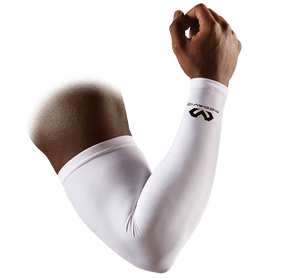 SHOCK DOCTOR COMPRESSION ARM SLEEVES - WHITE LARGE