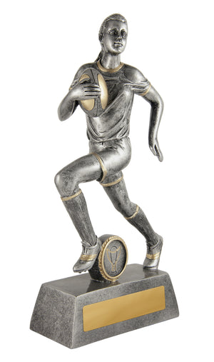 All Action Hero -Rugby Female trophy - eagle rise sports