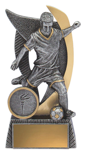 Football Warrior Male Trophy - eagle rise sports