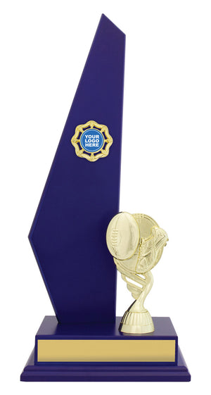 Footy Blue Starboard Trophy - eagle rise sports