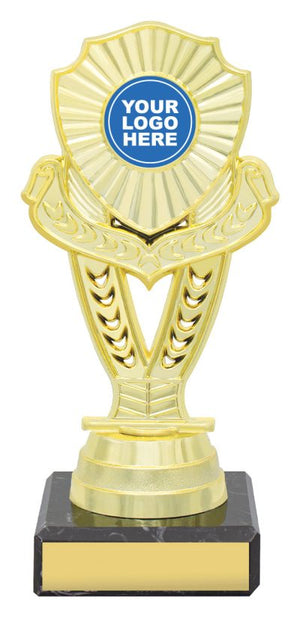 Chevron Standard Black football trophy - eagle rise sports