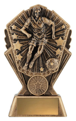 Cosmos Football Female trophy - eagle rise sports