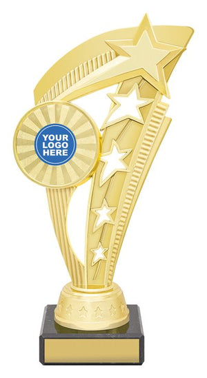 Echo Star Gold dance trophies - eagle rise sports