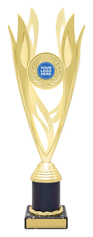 Lantern Gold / Black cup trophy - eagle rise sports