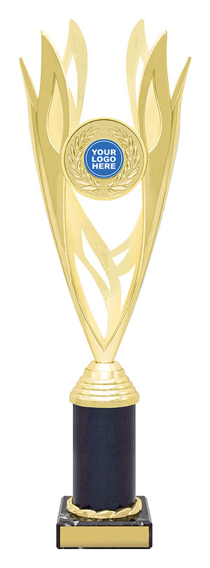 Lantern Gold / Black cup trophy - eagle rise sports