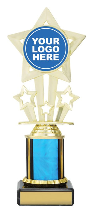 Blue Icon Star dance trophy - eagle rise sports