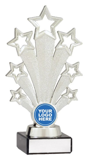 Fanfare Silver dance trophy - eagle rise sports
