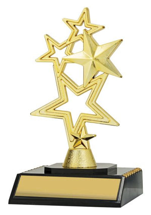 5-Star Gold dance trophy - eagle rise sports