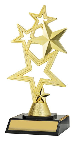 5-Star Gold dance trophy - eagle rise sports