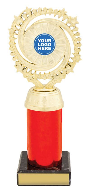 Cosmic Holder Gold / Red dance trophy - eagle rise sports