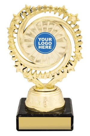 Cosmic Holder Gold / Purple dance trophy - eagle rise sports