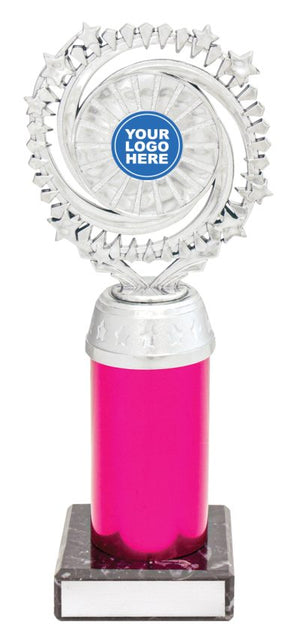 Cosmic Holder Silver / Pink dance trophy - eagle rise sports
