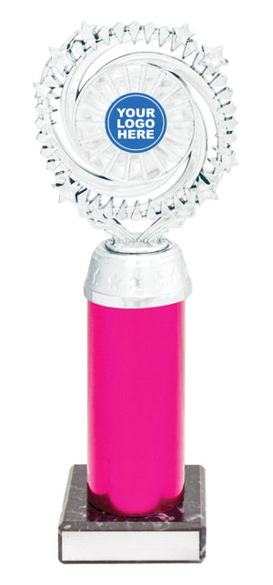 Cosmic Holder Silver / Pink dance trophy - eagle rise sports