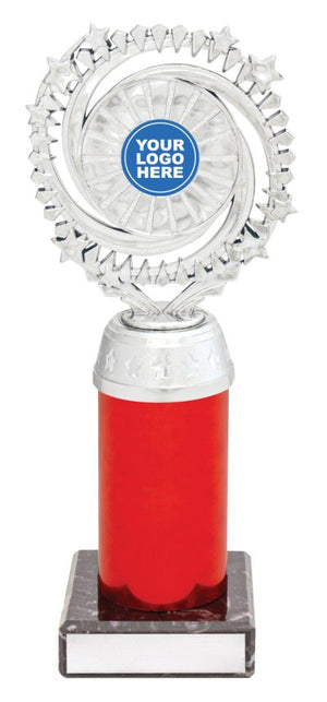 Cosmic Holder Silver / Red dance trophy - eagle rise sports
