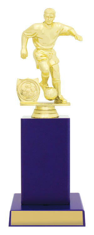 Blue Column Series football Trophy - eagle rise sports