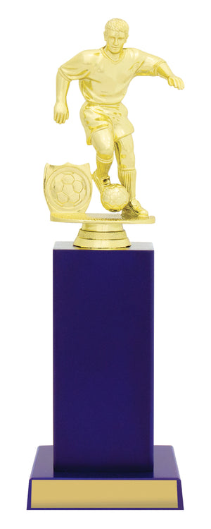 Blue Column Series football Trophy - eagle rise sports