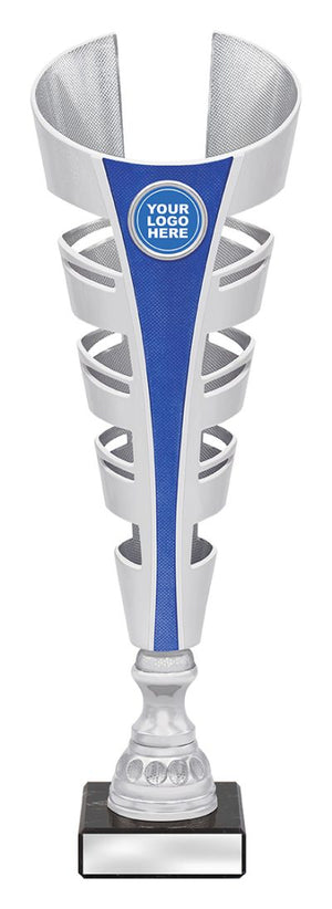 Gauntlet Trophy Blue football trophy - eagle rise sports