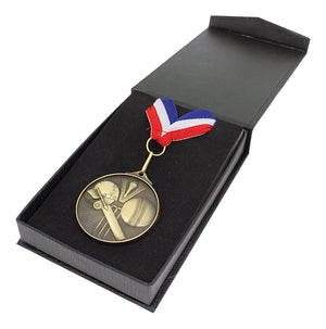 Flip-Top Box – Ribbon & Medal