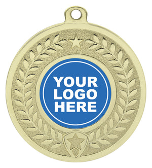 Shiny Garland medals - eagle rise sports