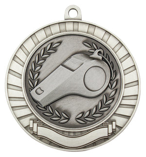 Eco Scroll Whistle referee medal - eagle rise sports