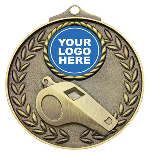 Vintage Medal – Whistle Gold referee - eagle rise sports