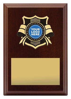 Banner Plaque Walnut - eagle rise sports