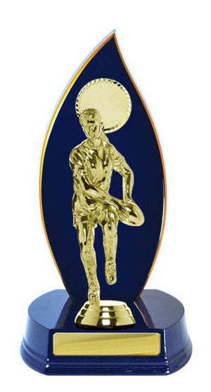 Timber Buildup Rugby trophy - eagle rise sports