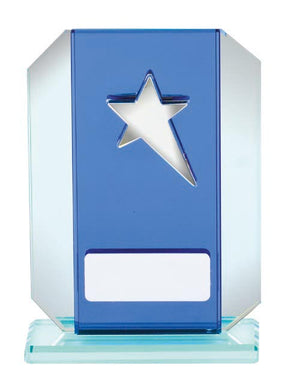 Star Glass Award trophy - eagle rise sports