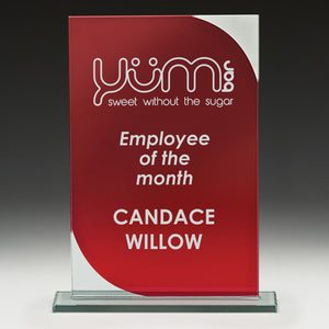 Colour Fusion Glass – Red trophy - eagle rise sports