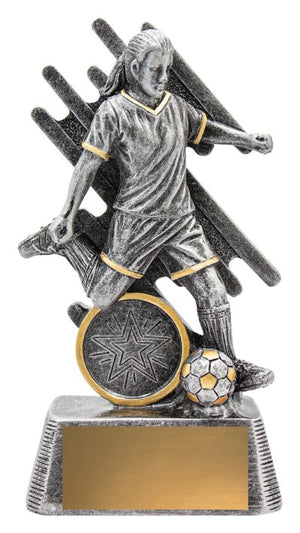 Zoom Series Football Female trophy - eagle rise sports