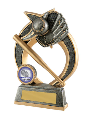 Swoosh - Baseball trophy - eagle rise sports