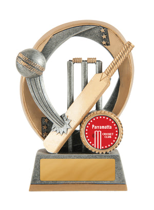 Elliptical - cricket trophy - eagle rise sports