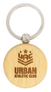 Timber Keychain Circle