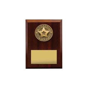 Coach Award plaque