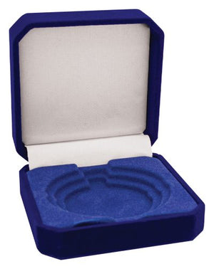 Crown Medal Box – Blue 50, 60, 70mm