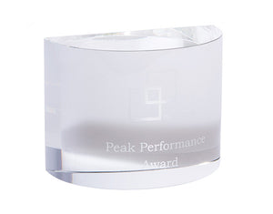 Crystal Clarity Series- Semi-circle block