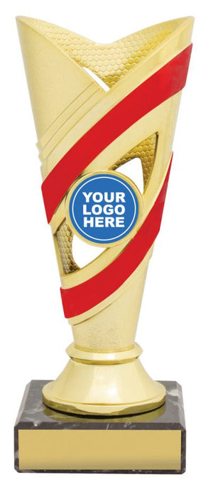 Curve Cup Gold / Red trophy