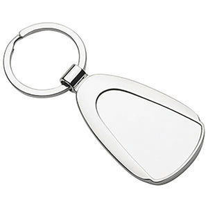 Shiny Metal Keychain with Split Ring