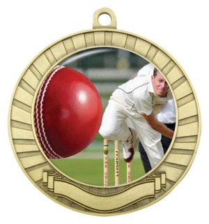 Eco Scroll Cricket Bowling Medal - eagle rise sports