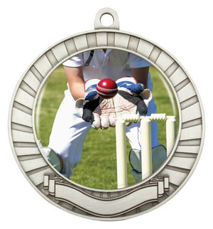 Eco Scroll Cricket Wicketkeeper Medal - eagle rise sports