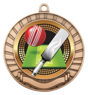 Eco Scroll Cricket Medal - eagle rise sports