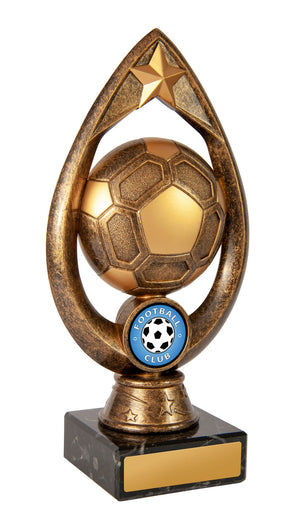 Football Theme on Base trophy - eagle rise sports