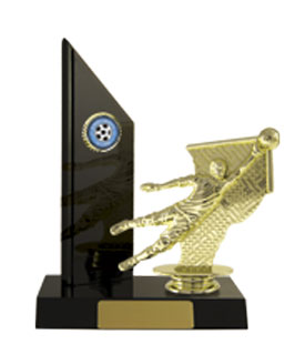 Timber Buildup Football Goalkeeper trophy - eagle rise sports