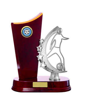 Timber Buildup Football Male trophy - eagle rise sports